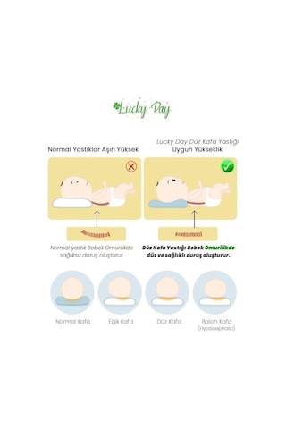 Bebek Düz Kafa Yastığı Pembe