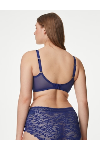 Marks & Spencer Flexifit:trade Mark: Dantel Detaylı Balensiz Toparlayıcı Sütyen Lacivert