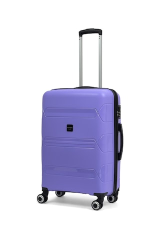 Lucas Polipropilen Kırılmaz Valiz, Orta Boy Mor