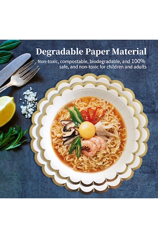 Qingmipy 8 Adet 270ml Gıda Seviyesi Kağıt Bardak - Kompostlanabilir, Biyodegradable, Sıcak İçecekler İçin Uygun