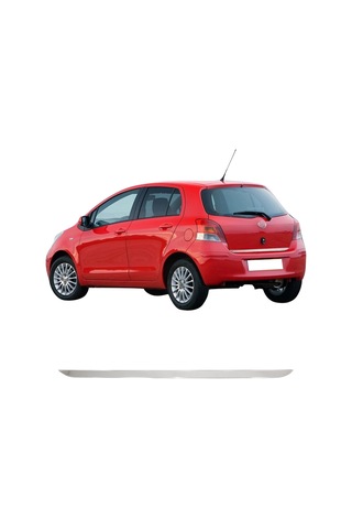 Toyota Yaris Uyumlu 2006-2010 Krom Bagaj Alt Çıtası Paslanmaz Çelik