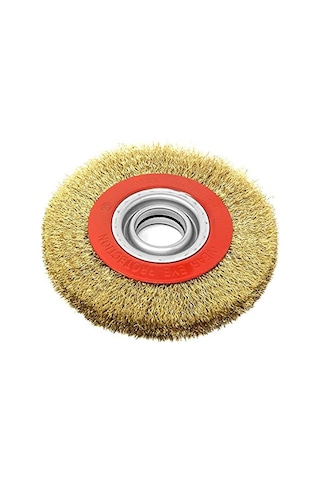 2 Pc- 6 '' Çelik Tel Tekerlek Fırçası Suçlu 1/2 '5/8' 3/4 '7/8' 1 'tezgah Öğütücü