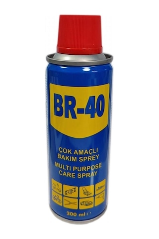 Br-40 Çok Amaçlı Hızlı Yağlayıcı, Pas Sökücü Sprey 200 Ml. 0850120