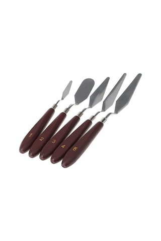 Hannah Metal Spatula Set 5'li Palette Knıves