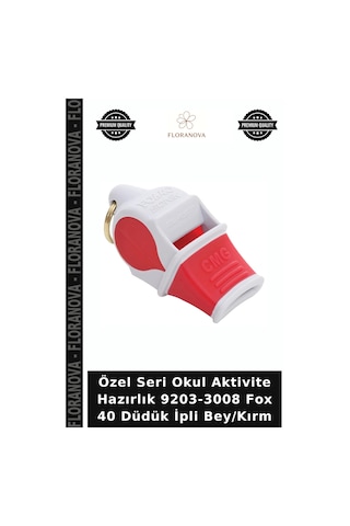 Özel Seri Okul Aktivite Hazırlık 9203-3008 Fox 40 Düdük İpli Bey/kırm