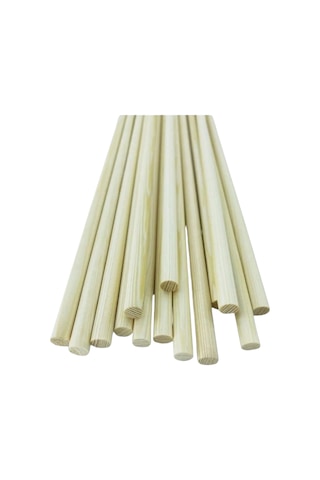 Sarı Çam Ahşap Ok Çubuğu Şaft 80 Cm 5/16 Çap 5 Adet