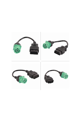 Springsun Cummins Diesel Motor İçin 9 Pin Erkek Bağlantıdan 16 Pin Obd2 Arayüzüne Dönüştürücü Tanı Kablosu - Kaliteli Pvc/pe Malzeme