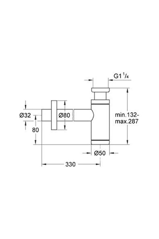 Grohe Lavabo Sifonu 330 MM - 28912000