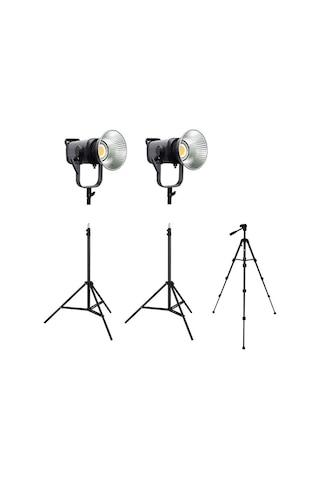 Cobac 200 Stüdyo Işığı 2 + 3 Mt Işık Ayağı 2 + 307 Tripod Işık Seti Cobac 200 Stüdyo Işığı 2 + 3 Mt Işık Ayağı 2 + 307 Tripod Işık Seti