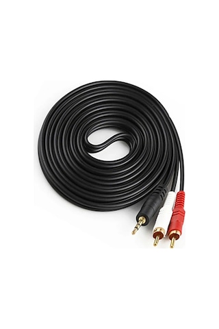 AoGo Aux RCA Stereo Lale Kablo Ses Sistemi Kablosu 3 M