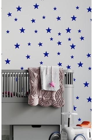Yıldız Duvar Sticker 3-4-5Cm 100 Adet Lacivert (442234298)