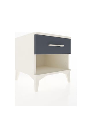 Hyperion Komodin Tek Çekmeceli 44x44x48 Aytaşı-antrasit Aytaşı