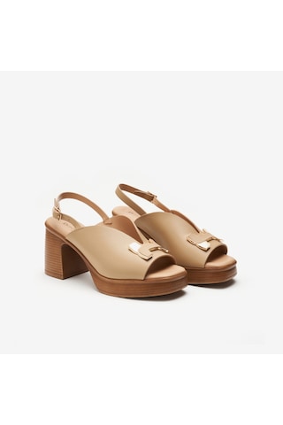 Beige Sandalet Kadın 8e6099dm Donna Serena T. 6099dm Bej