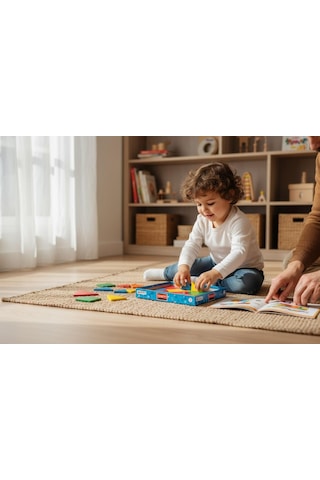 Tangram Montessori Eğitim Oyunu - Ahşap Zeka Ve Şekil Geliştirme Seti 7 Parça