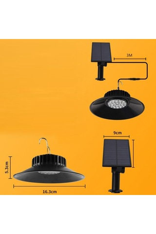 Cbtx Ts-s4401 Asılı Güneş Işığı Ip65 Su Geçirmez Kapalı Açık Bahçe Veranda Uzaktan Kumandalı Led Lamba Diğer