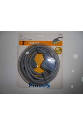 Philips Uyumlu Swv4543W Scart Scart 3 Metre Altin Uçlu Kablo
