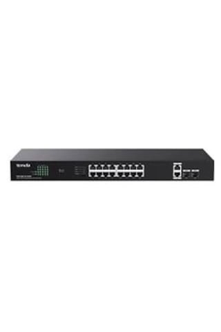 Tenda Teg1120p-16-250w 16 Port Poe+ 10-100-1000 2 Port Uplink + 2 Port Sfp Switch Çelik Kasa Kdo