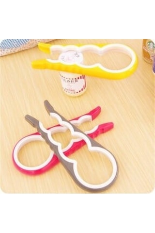 Kavanoz Kapağı Açma Sıkma Aparatı 4 Boy Çok Renkli