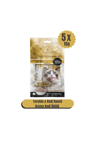Nobılus Tavuk Ve Kedi Naneli Kedi Krema Ödülü 5x15g