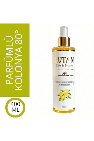 Evtan Life & Home Parfümlü Limon Kolonyası 80 400 Ml Eau De Cologne Lemon