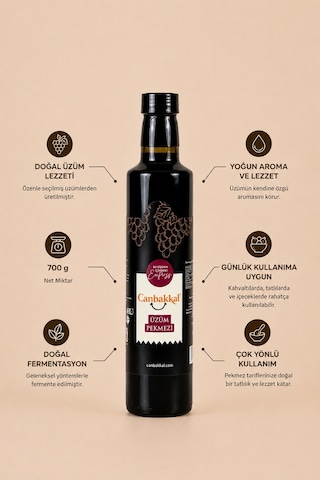 Canbakkal Doğal Katkısız Üzüm Pekmezi 700 G
