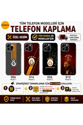 Taraftar Telefon Kaplaması Tüm Modeller İçin Marka ve Model Belirtiniz