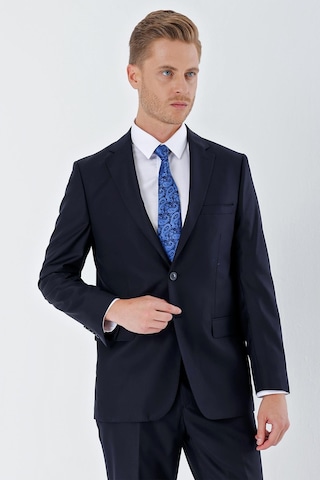 İmza Lacivert Gabardin Mono Yaka 6 Drop Comfort Fit Rahat Kesim Basic Takım Elbise 1001240010-lacivert Lacivert
