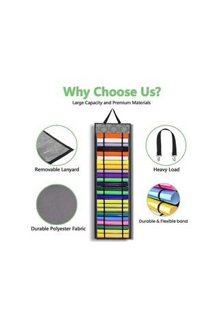 48 Bölmeli Vinil Saklama Organizatörü,