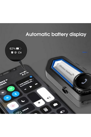 Bt31 Kask için Bluetooth 5.0 Motosiklet Interkom Su Geçirmez Kablosuz Kulaklık