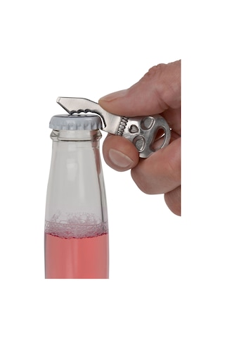 Nite Ize Doohickey Kurakafa Çok Amaçlı Çelik Anahtarlık Aparatı Gri