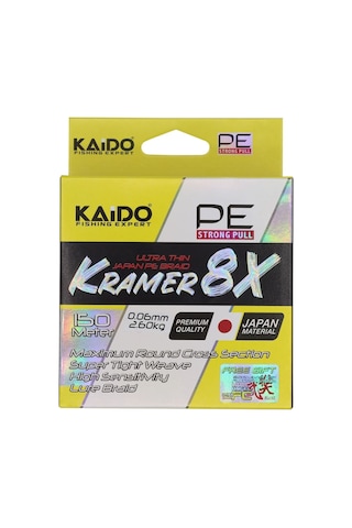 Kaido Kramer Japan 8x Braid 150 Mt Lime Green 0,14 Mm