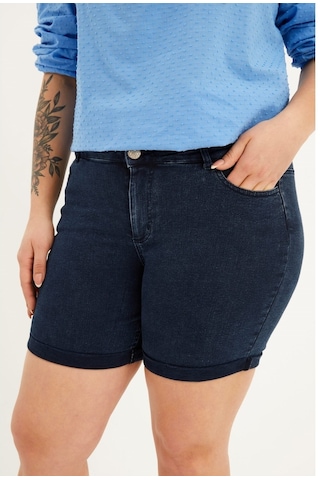 Myline Paçası Katlı Denim Şort
