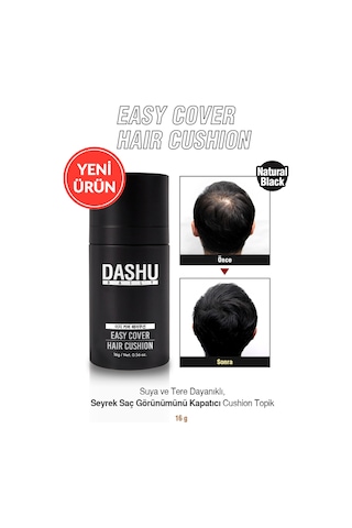 Dashu Daily Easy Cover Hair Cushion Black
