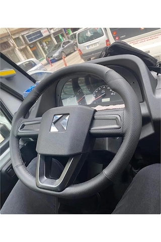 Dikişli Direksiyon Kılıfı Damarlı Noktalı Deri Siyah Dikişli Karsan Jest Son Kasa Için