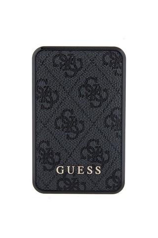 Powerbank Guess Lisanslı Dijital Led Göstergeli Pu Deri 4g Metal 10000mah 18w Siyah
