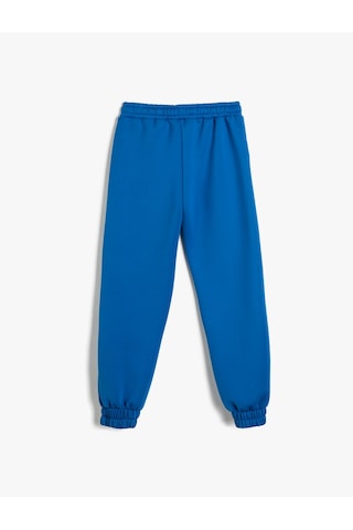 Koton Jogger Eşofman Altı Cep Detaylı Beli Bağlamalı Saks 5wkb40111tk Saks Mavi