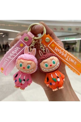 Novahub Labubu Mini Koyun Anahtarlık, Sevimli Öğrenci Sırt Çantası Kolye, Zarif Küçük He 2, Pvc Materyal, Çocuklar İçin Uygun