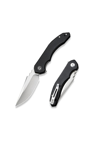 Civivi Bluetick Black G10 Handle Satin Finished 14c28n Blade Kamp Çakı Siyah