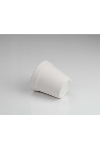 Minyatür Mini Saksı Boyanabilir Obje Seramik Bisküvi 8 Cm Ham Ür