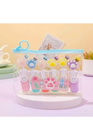 Sanrio Kuromi 6lı Fosforlu Kalem Seti Çok Renkli