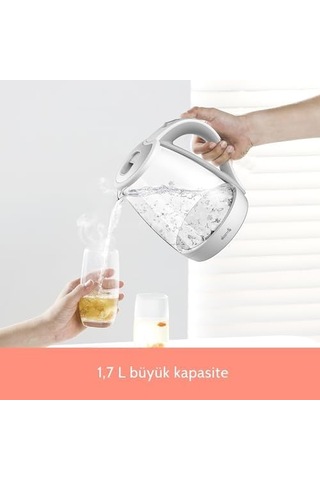 Sh30w 1,7lt Mavi Işıklı Cam Kettle & Su Isıtıcı