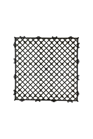 10 Adet-30x30cm Plastik Izgara Kenarından Geçmeli - Çok Amaçlı Kilitli Plastik Zemin Izgarası - Nemden Koruma Izgarası -nem Koruma Platformu Siyah