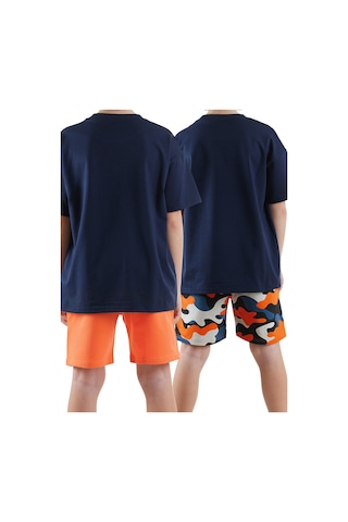 Denokids Erkek Çocuk Basic 2'li Şort Takım Renkli