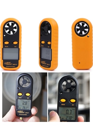 Smart Sensor Ar 816 Rüzgar Hızı Ve Sıcaklık Ölçer Anemometre N11.153