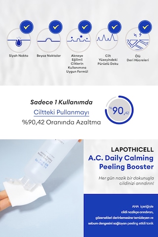 Aha İçerikli Peeling Etkili Tonik Lapothıcell A.c. Daily Calming Peeling Booster