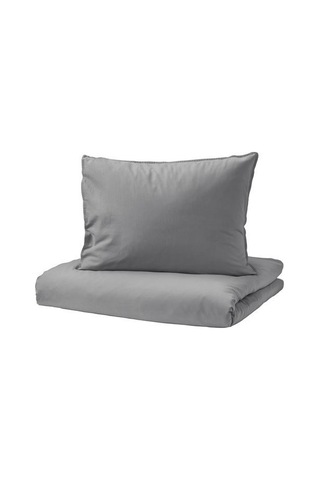 Ikea Angslılja Çift Kişilik Nevresim Takımı 220 X 240 Cm Gri