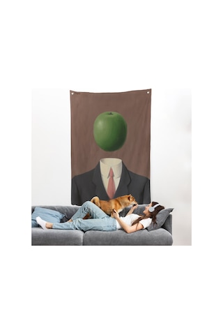 Rene Magritte - Soyut Sabit Fikir Duvar Örtüsü-7343