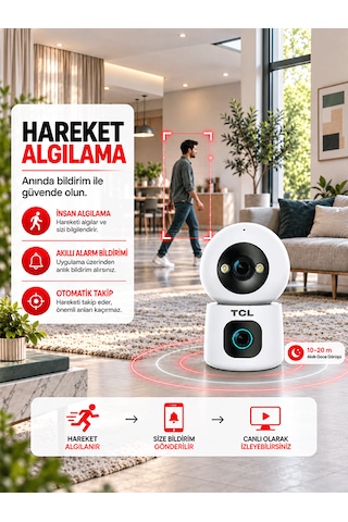 Tcl C2v-u 360 Full Hd Çift Kameralı Akıllı Güvenlik Kamerası Distribütör