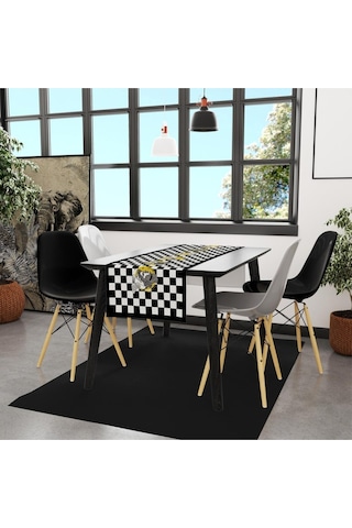 Fabulous People Runner 140x45cm Ünlü Kişiler, Ince Keten, Uluslararası Yıkama Ve Solmama Sertifikası Çok Renkli