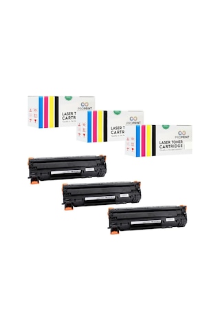 Proprint 3 Adet Cf283A Hp Laserjet Pro M127Fn Uyumlu Toner